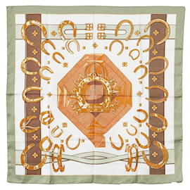 Hermès-hermès Porte Bonheur Silk Scarf multicolor-Multiple colors