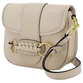 See by Chloé-Bolso Saddie Hobo - See By Chloe - Beige Cemento - Cuero-Castaño,Beige