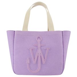JW Anderson Bolsa Tote Cabas - J.W. Anderson - Lilás - Algodão Roxo