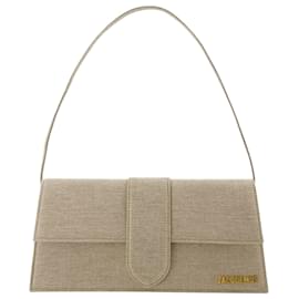 Jacquemus-Le Bambino Long Bag - Jacquemus - Leather - Light Beige-Brown,Beige