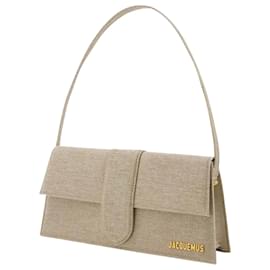 Jacquemus-Le Bambino Long Bag - Jacquemus - Leather - Light Beige-Brown,Beige