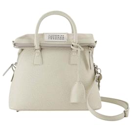 Maison Martin Margiela-5Mini sac classique Ac - Maison Margiela - Grège - Cuir-Marron,Beige