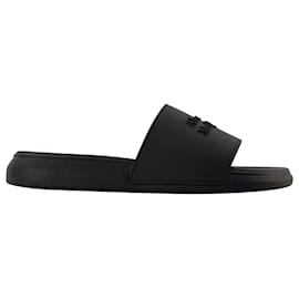 Alexander Mcqueen-Slides - Alexander Mcqueen -  Black - Leather-Black