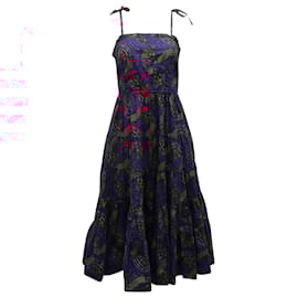 Ulla Johnson-Ulla Johnson Ellyn Midi Dress in Purple Cotton-Other
