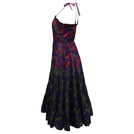 Ulla Johnson-Ulla Johnson Ellyn Midi Dress in Purple Cotton-Other