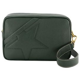 Golden Goose Deluxe Brand Bolsa Estrela em Couro Verde Verde