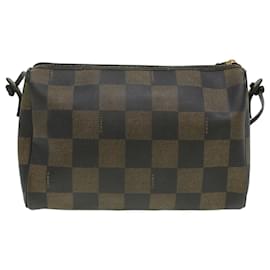 Fendi-FENDI Pecan Canvas Sac à bandoulière Marron Auth ar8468-Marron
