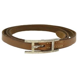Hermès HERMES Correa Cuero Beige Auth ar8382 Beige