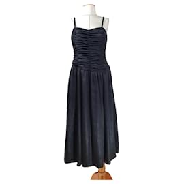 Robe noire en polyester Acne Studios L Noir