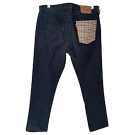 Vaqueros Levi's 501 con estampado Burberry negro Negro Multicolor