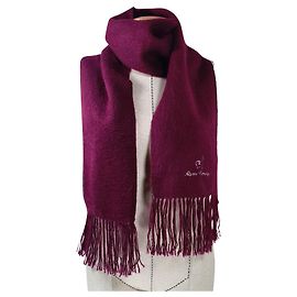 Autre Marque Cachecol Alpaca Camargo de lã roxo escuro Roxo escuro