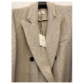 Isabel Marant-Coats, Outerwear-White,Eggshell