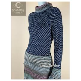 Chanel-Vestido de pasarela New Paris/ BYZANCE-Multicolor