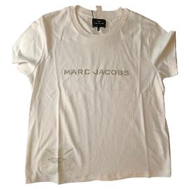 T-shirt Marc Jacobs con logo bianca in cotone Bianco