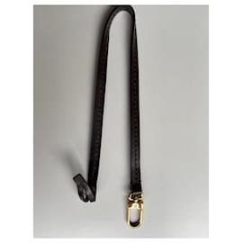 Louis Vuitton-Bolsa Neverfull Damier Ebene-Castanho escuro