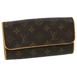 Louis Vuitton-LOUIS VUITTON Monogram Pochette Twin PM Shoulder Bag M51854 LV Auth rd4133-Monogram