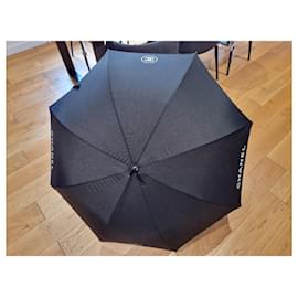 Chanel-Chanel Regenschirm-Schwarz