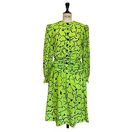 Vestito Jean Louis Scherrer Verde Fluorescente Verde chiaro