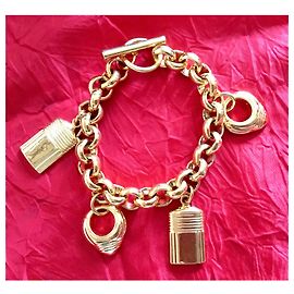 Boucheron Charm Bracelet Gold Plated Large Links Other