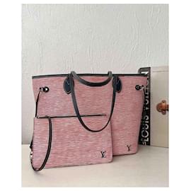 Louis Vuitton-Louis Vuitton Women Pink Epi Leather Neverfull MM-Pink
