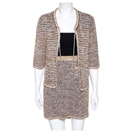 Chanel-Chanel Tweed Multicolor Suit Jacket Skirt-Multiple colors