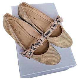 Dior-zapatillas de ballet j'adior-Beige