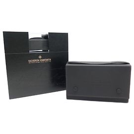 CAIXA DE RELÓGIO VACHERON CONSTANTIN COM CAIXA DE MADEIRA GRAVADA MARROM E CAIXA DE RELÓGIO Marrom