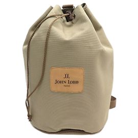 BORSA A MANO SECCHIELLO UOMO IN TELA BEIGE BORSA A MANO SECCHIELLO JOHN LOBB Beige