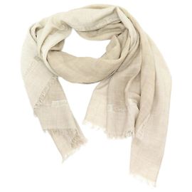 SCIARPA STOLA CHANEL 197 X 71SCIARPA CM IN CASHMERE E SETA BEIGE CASHMERE Beige