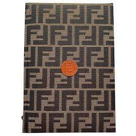 fendi monogram zucca book / notebook Brown