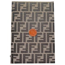 Fendi-fendi monogram zucca book / notebook-Brown