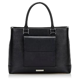 Autre Marque-Leather Handbag-Black