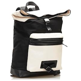 Autre Marque-Leather Backpack-Black