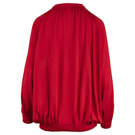 Yves Saint Laurent-Yves Saint Laurent Red Bomber Jacket-Red