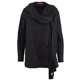Autre Marque-Di Liborio Di Liborio Asymmetrical Shirt-Black