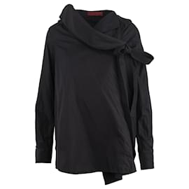 Autre Marque-Di Liborio Di Liborio Asymmetrical Shirt-Black
