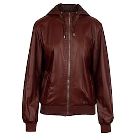 Gucci-Gucci leather Jacket-Brown