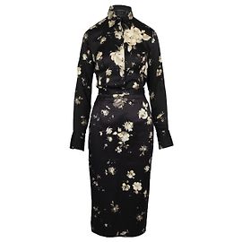 Vivienne Westwood Rock und Top-Anzug mit schwarzem Blumendruck Schwarz