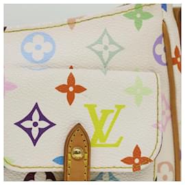 Louis Vuitton-LOUIS VUITTON Monogram Multicolor Lodge PM Shoulder Bag White M40053 Auth am3530-White