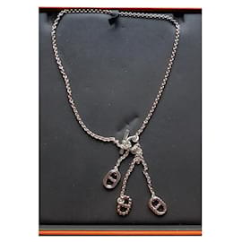 Collana Hermès Parade in argento modello piccolo Silver hardware
