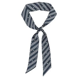Cachecol de seda com estampa de logo Givenchy Azul