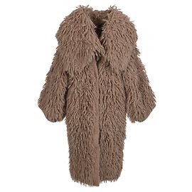 Stella Mc Cartney Abrigo con cuello extragrande de Stella McCartney Beige