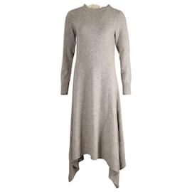 Sacai-Sacai Sweater Dress in Grey Polyester-Brown
