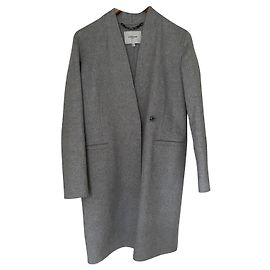 Lk Bennett ct Sandra grey wool cashmere coat Grey