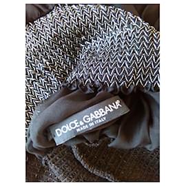 Dolce & Gabbana-DOLCE&GABBANA BLOUSE EN SOIE NOIRE-Noir