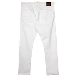 Tom Ford-Jeans slim fit Tom Ford in denim di cotone bianco-Bianco