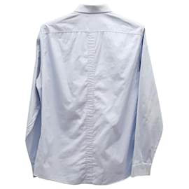 Gucci-Gucci Slim Fit Hemd aus hellblauer Baumwolle-Blau,Hellblau