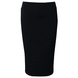 Thierry Mugler Saia lápis ajustada Mugler em viscose preta Preto