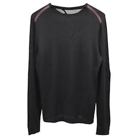 Gucci-Gucci Crewneck Sweater in Black Wool-Black