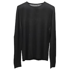 Gucci-Gucci Crewneck Sweater in Black Wool-Black